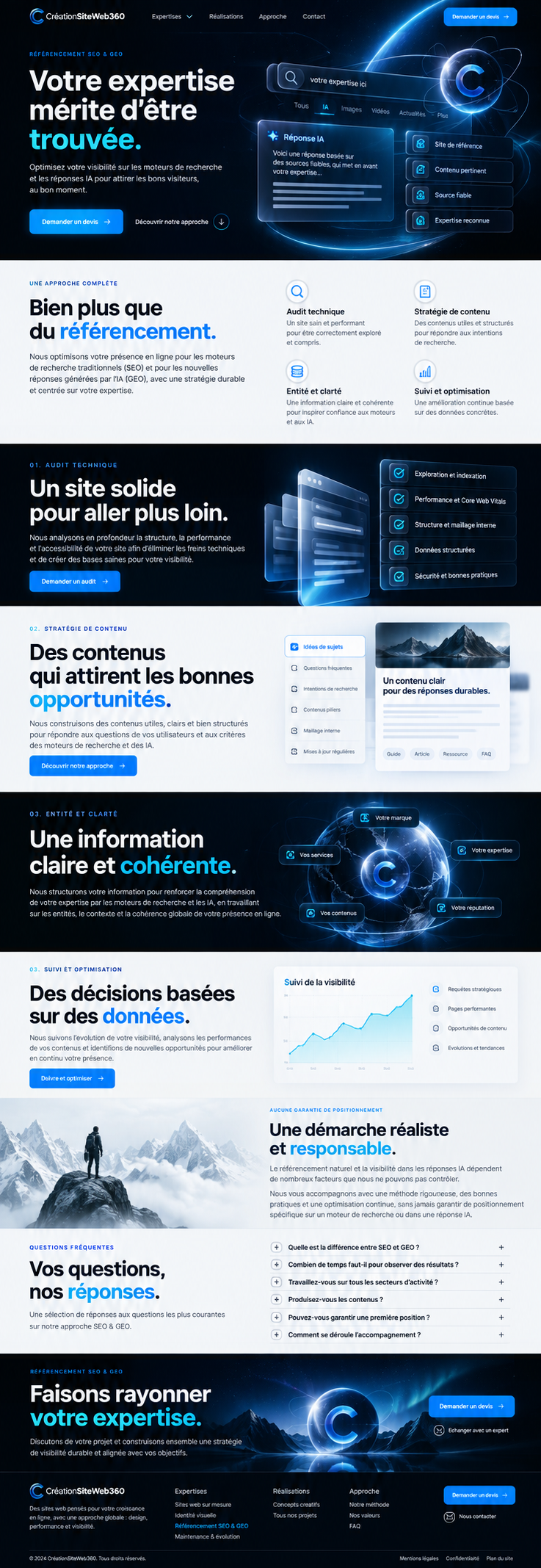 Visuel de la maquette SEO & GEO